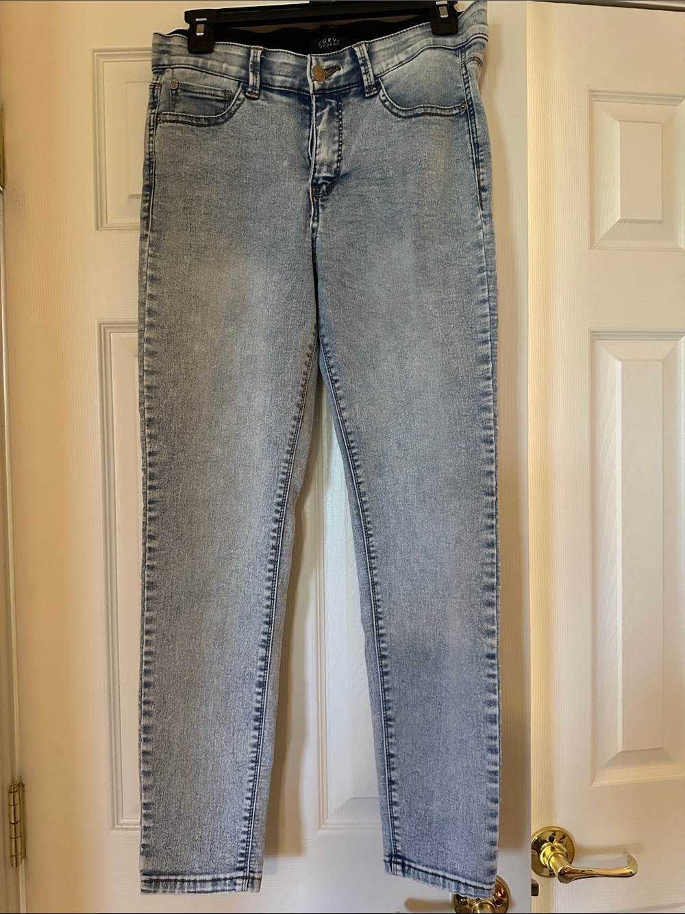 Curve Appeal Light Acid Wash Women's Skinny Jeans - Stretchy Denim